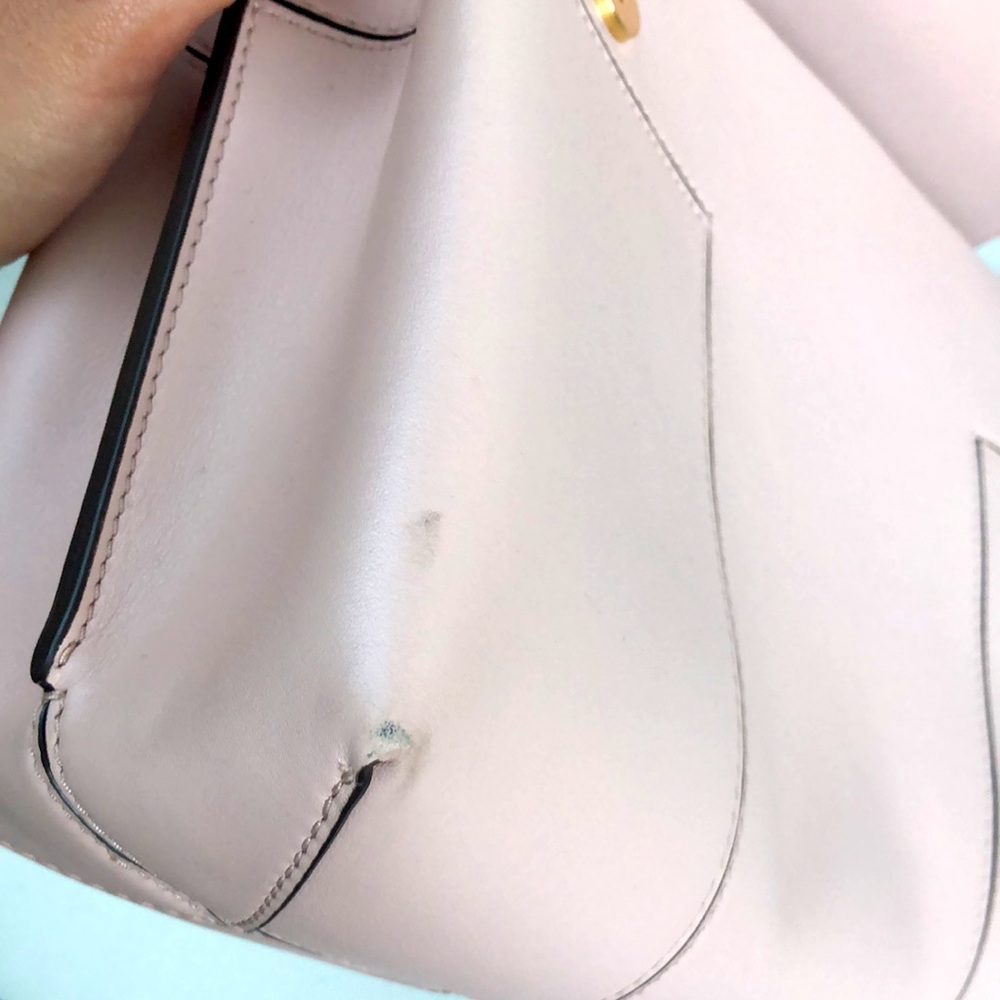 GUC Tory Burch Block T Leather Top Handle Satchel - Picture 4 of 10